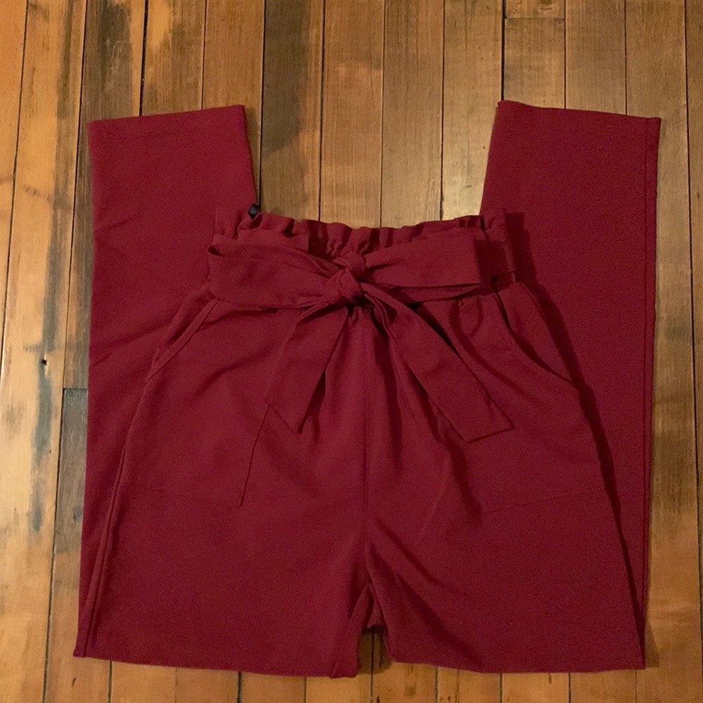 Grace Karin Red Skinny Dress Pants S
